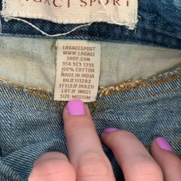 Distressed Mini Skirt - Picture 2 of 4